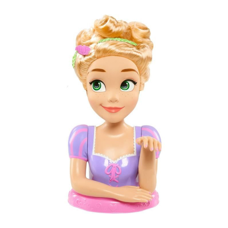 Hairdressing head - DISNEY - Rapunzel Deluxe - 12 accessories - Fake n