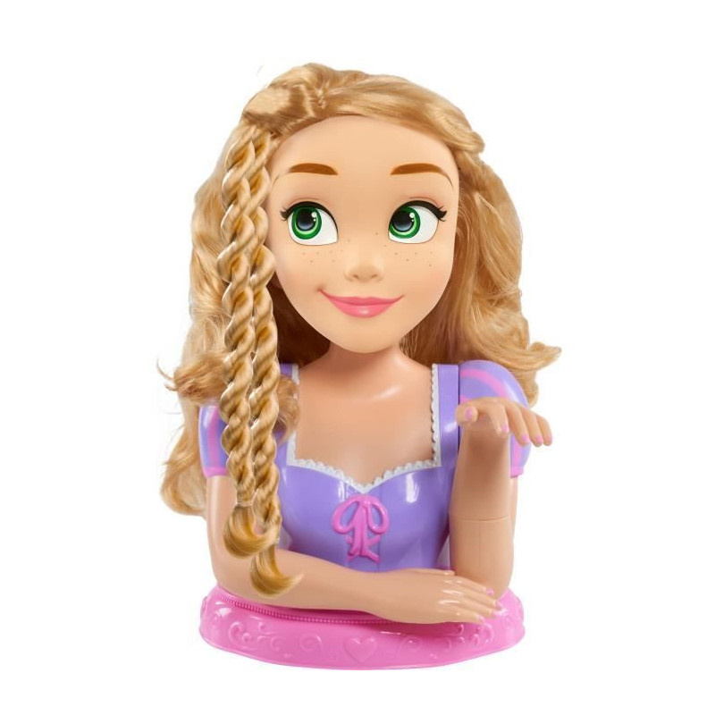 Hairdressing head - DISNEY - Rapunzel Deluxe - 12 accessories - Fake n