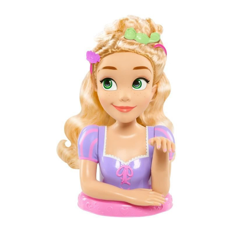 Hairdressing head - DISNEY - Rapunzel Deluxe - 12 accessories - Fake n
