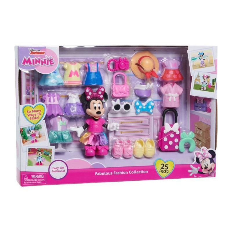 Doll box - DISNEY MINNIE MOUSE - Fashion box - Minnie doll 15 cm, 25 p