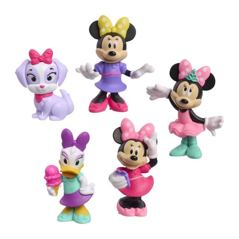 Figurines - DISNEY MINNIE MOUSE - Pack of 5 Minnie Mouse Figurines - N