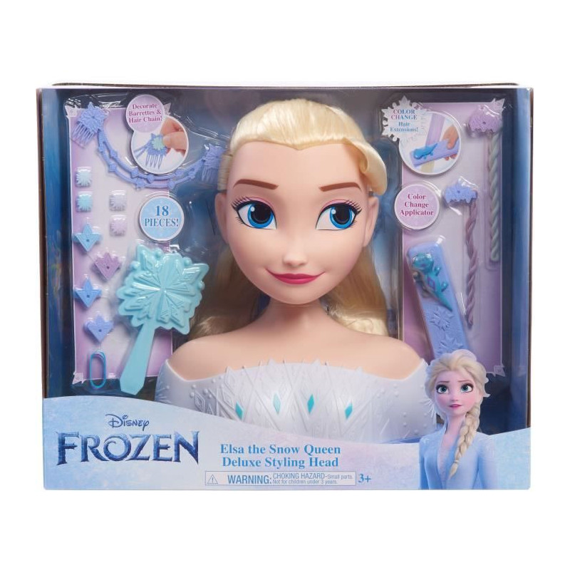 Styling head - FROZEN - Elsa Deluxe Styling Head - Extensions, hair ac