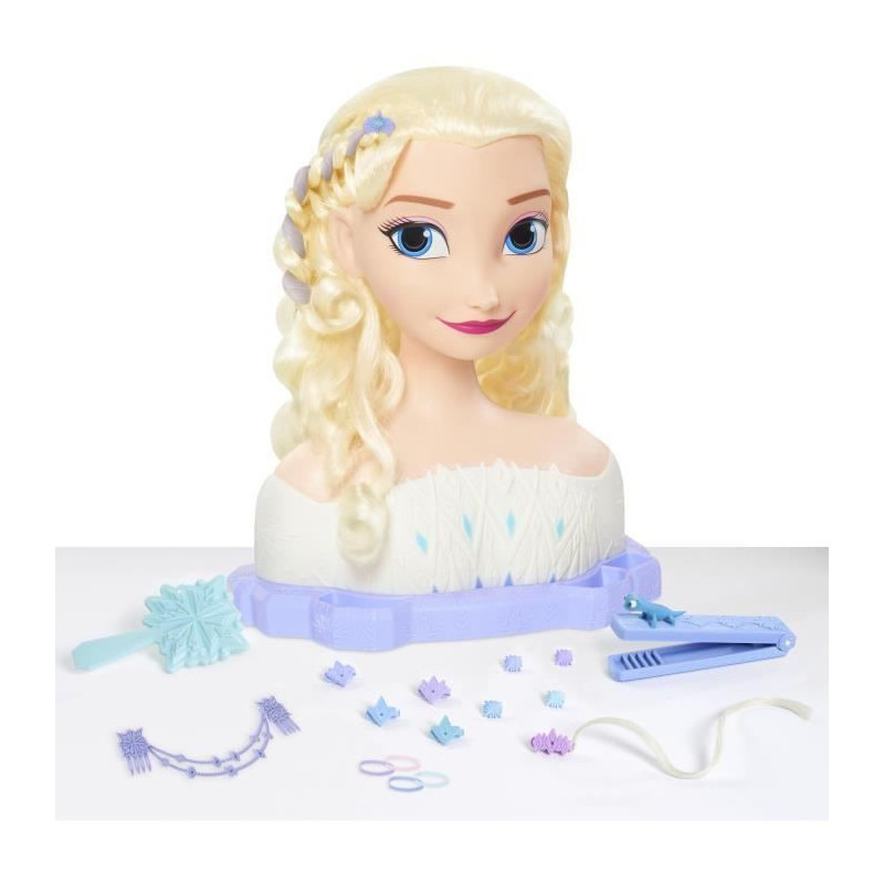 Styling head - FROZEN - Elsa Deluxe Styling Head - Extensions, hair ac