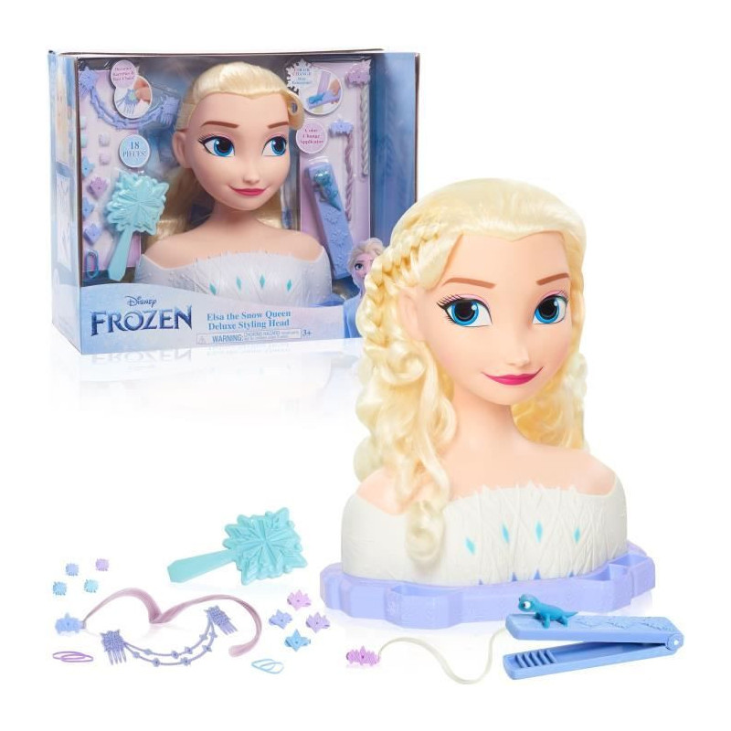 Styling head - FROZEN - Elsa Deluxe Styling Head - Extensions, hair ac
