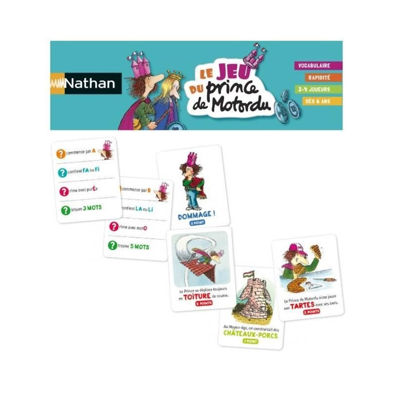 NATHAN - The Prince of Motordu Game - Board Game