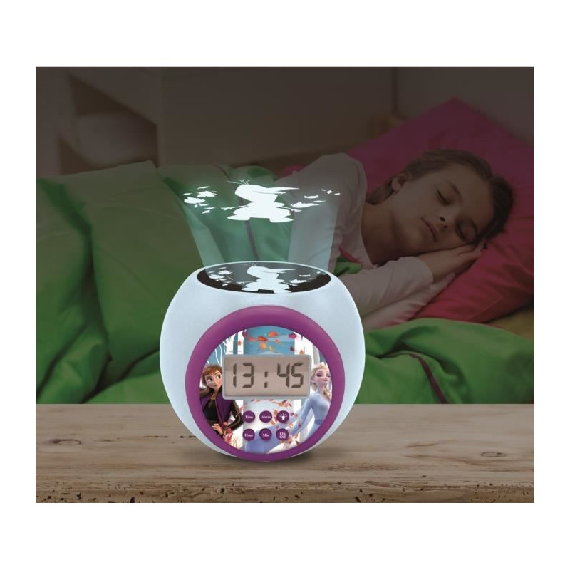 THE SNOW QUEEN Projector alarm clock timer function LEXIBOOK
