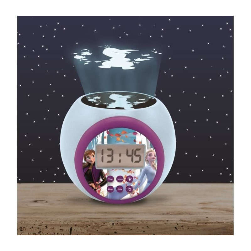 THE SNOW QUEEN Projector alarm clock timer function LEXIBOOK