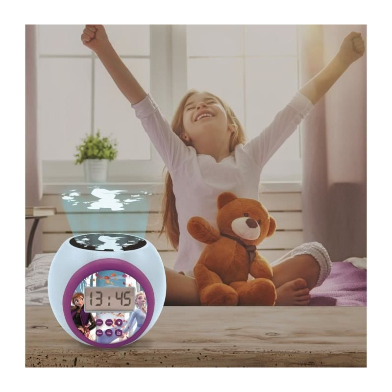 THE SNOW QUEEN Projector alarm clock timer function LEXIBOOK