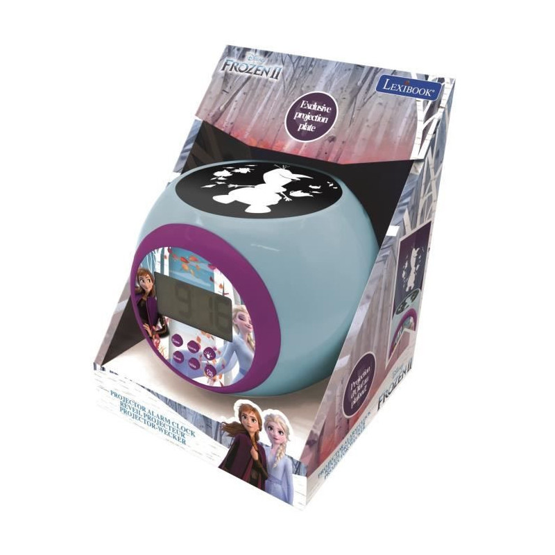 THE SNOW QUEEN Projector alarm clock timer function LEXIBOOK
