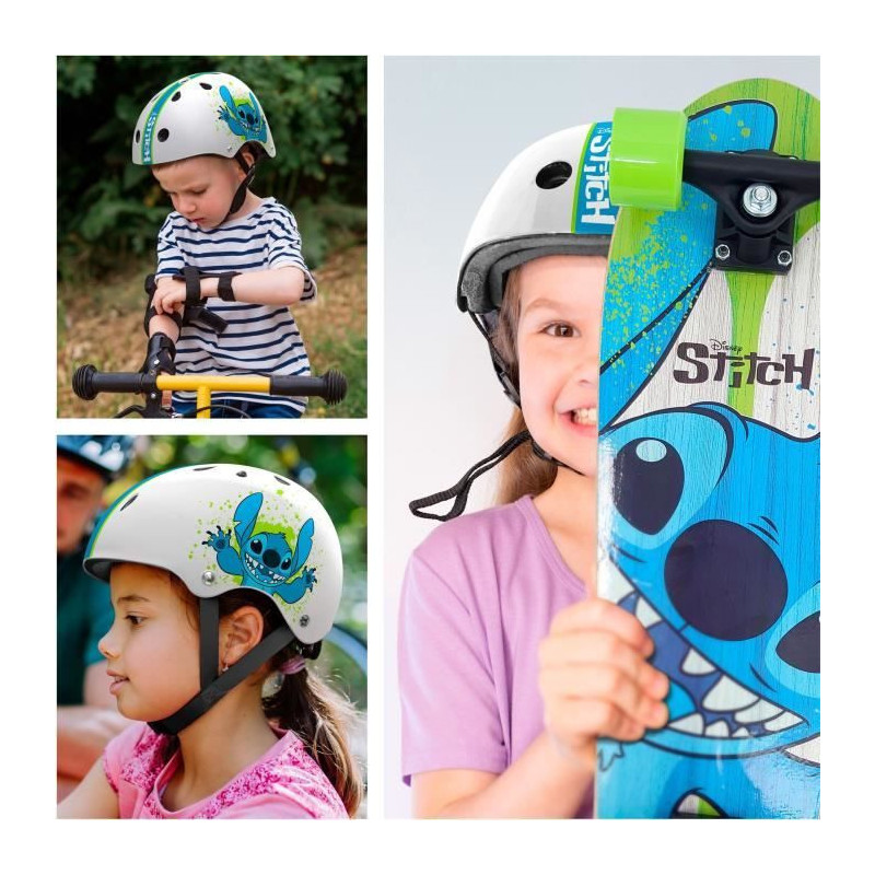 Skate helmet - DISNEY - STITCH - Adjustable head circumference 53/57cm