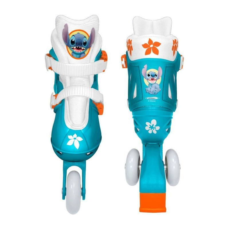 2-in-1 Inline Skates - DISNEY - STITCH - 3 Wheels - Size 27-30