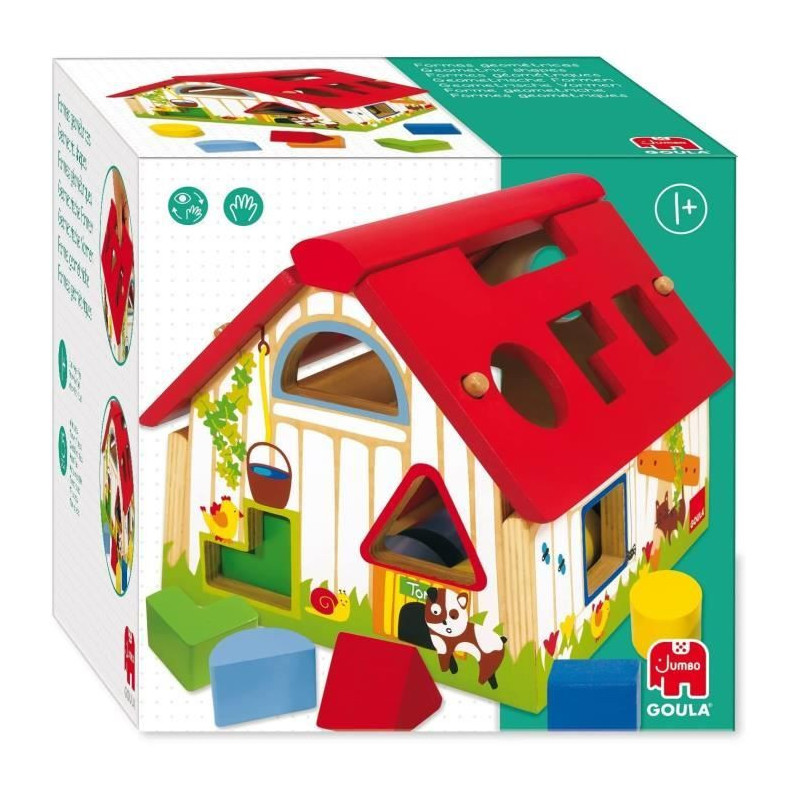 Educational toy - GOULA - Geometric shapes - Shape box to learn to rec