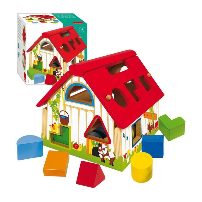 Educational toy - GOULA - Geometric shapes - Shape box to learn to rec