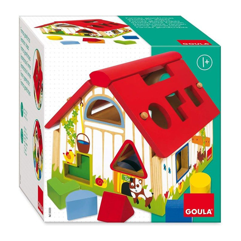 Educational toy - GOULA - Geometric shapes - Shape box to learn to rec