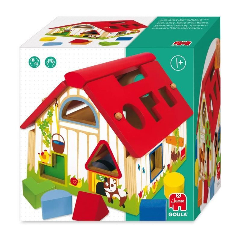 Educational toy - GOULA - Geometric shapes - Shape box to learn to rec
