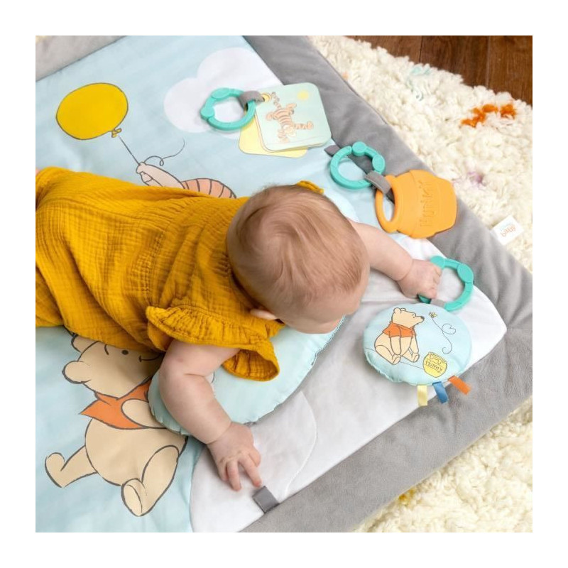 DISNEY BABY Winnie the Pooh Activity Mat, Foldable Wooden Play Arch, M