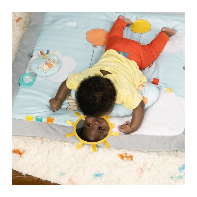 DISNEY BABY Winnie the Pooh Activity Mat, Foldable Wooden Play Arch, M
