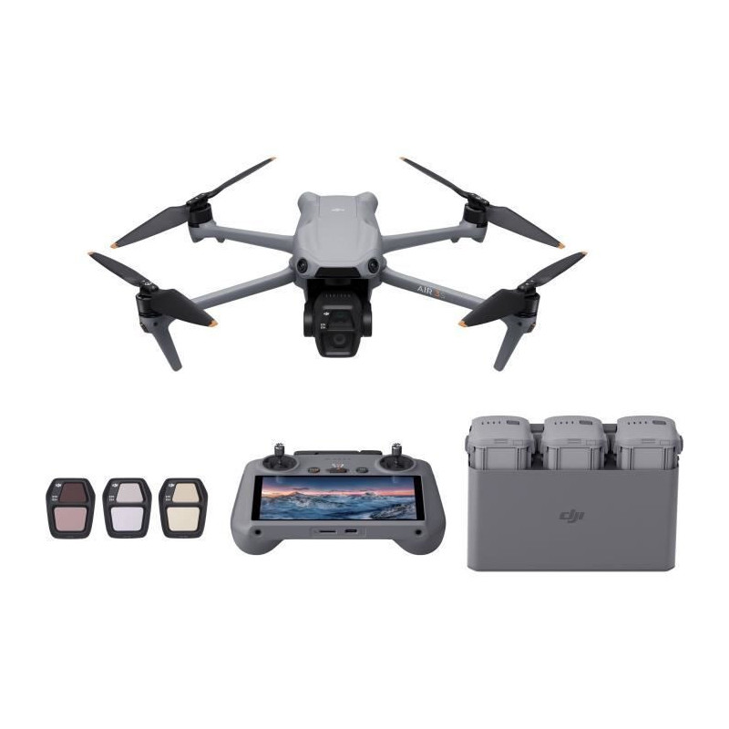 Drone - DJI - Air 3S Fly More Combo (- DJI - RC 2) - Dual CMOS 1 Camer