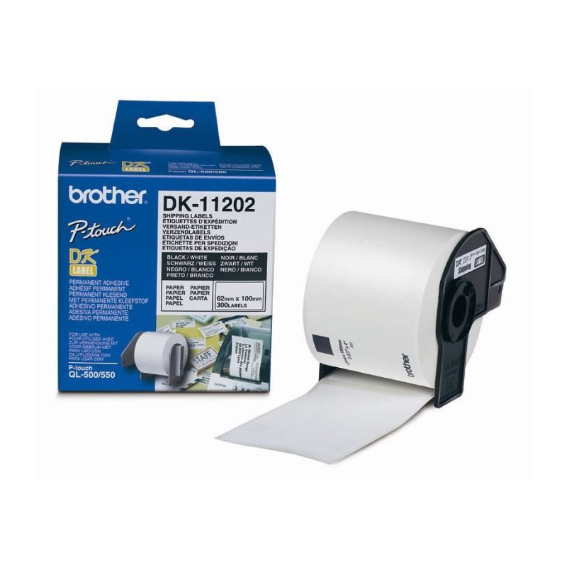 BROTHER Paper Ribbon P-TOUCH DK-11202 - 62x100mm