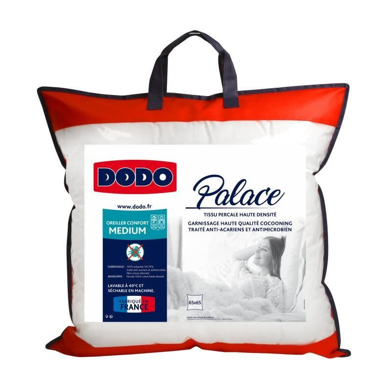 DODO Percale Anti-Mite Pillow PALACE - 65 x 65 cm