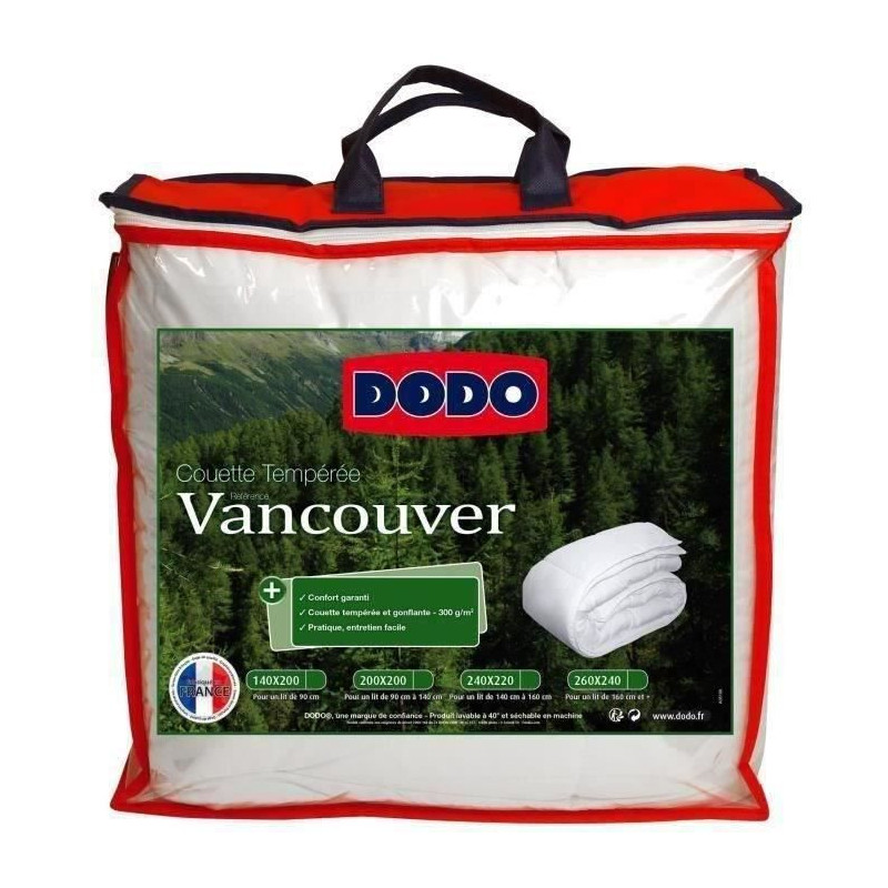 DODO Vancouver Tempered Comforter - 200 x 200 cm - White