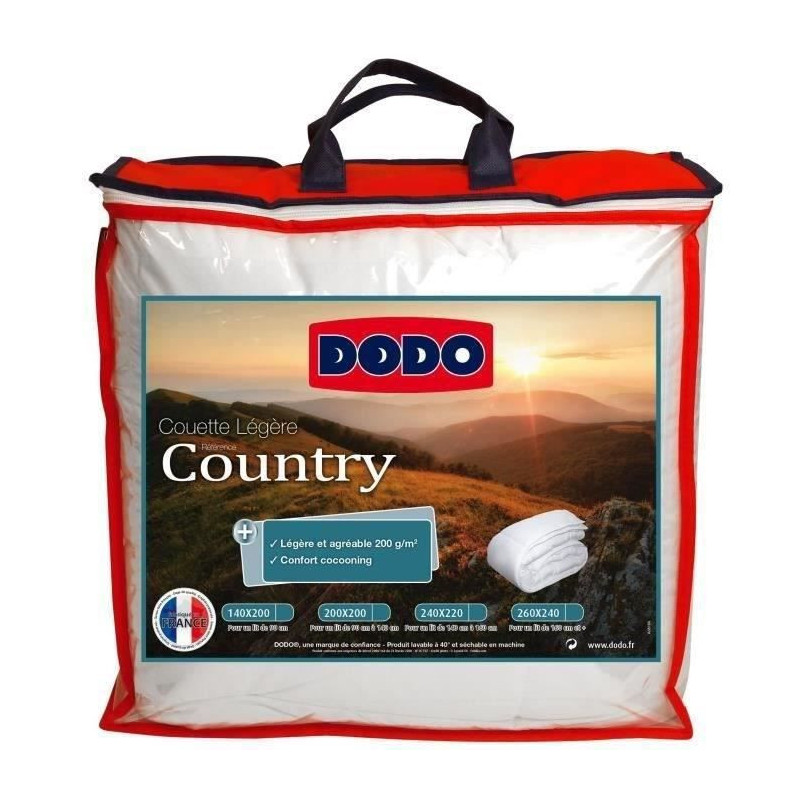 Country Légere Dodo - 140 x 200 cm - White