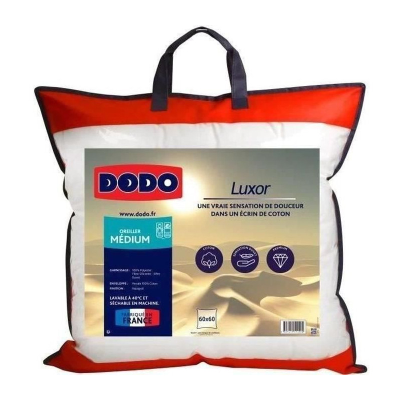 Luxor pillow dodo 60x60 cm - 100% cotton - down effect