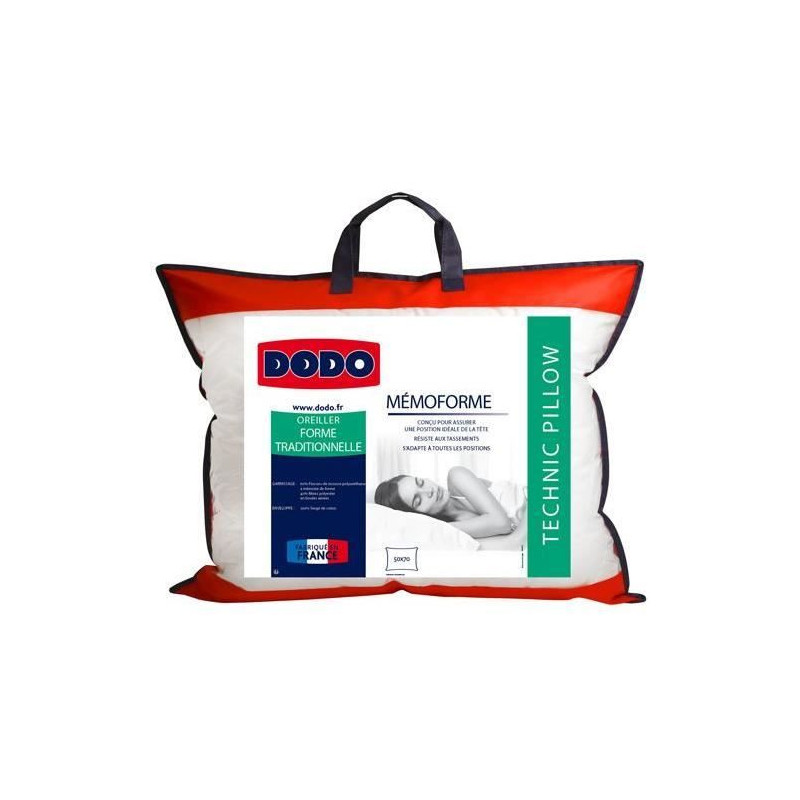 Dodo pillow with memory memory - 50 x 70 cm