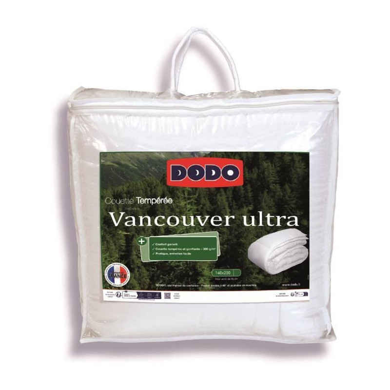 Dodo Vancouver Duvet - 140x200 cm - Ultra temperate - Made in France