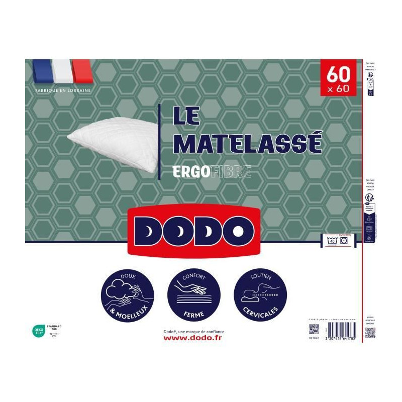 Dodo - Ergonomic pillow - Matelass - 60x60 cm