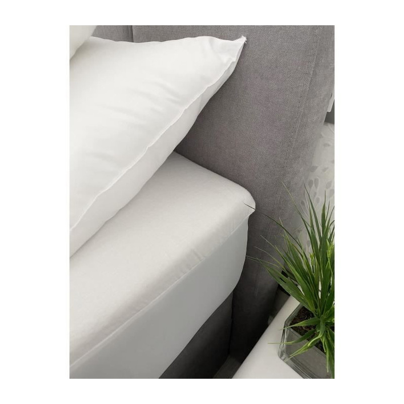 Absorbent mattress protector - 140x190 cm - polyester