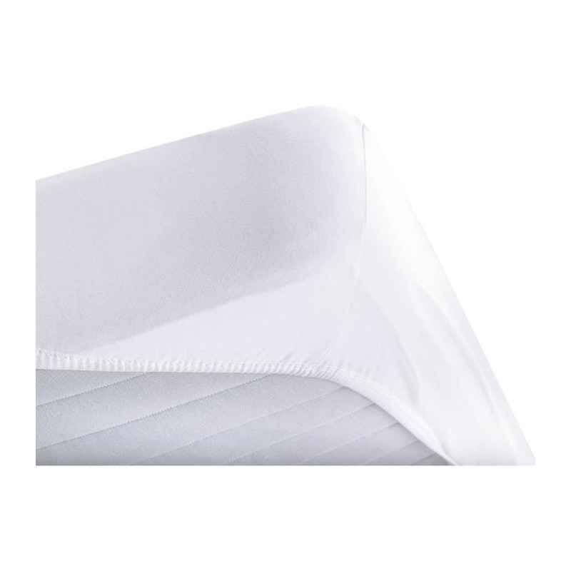 Absorbent mattress protector - 140x190 cm - Cotton - Anti -mite
