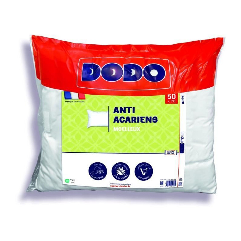 Anti-mite pillow 50x70 cm - 100% Polyester - DODO