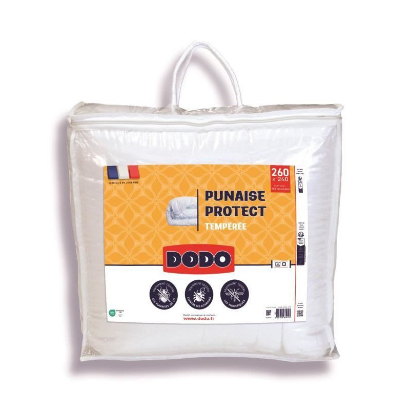 DODO temperate duvet 240x260 cm - 2 people - Anti-bug, anti-mite prote