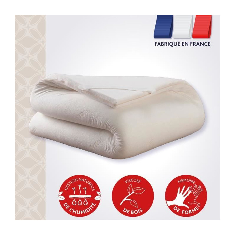 DODO Le Végétal mattress topper - Removable cover - 160x200 cm