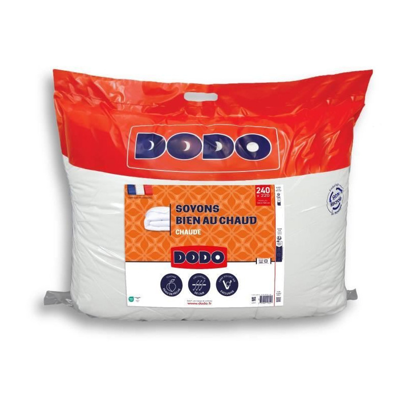 DODO - Duvet - Warm - 220 x 240 - 400g/m² - VOLUPT'AIR - White