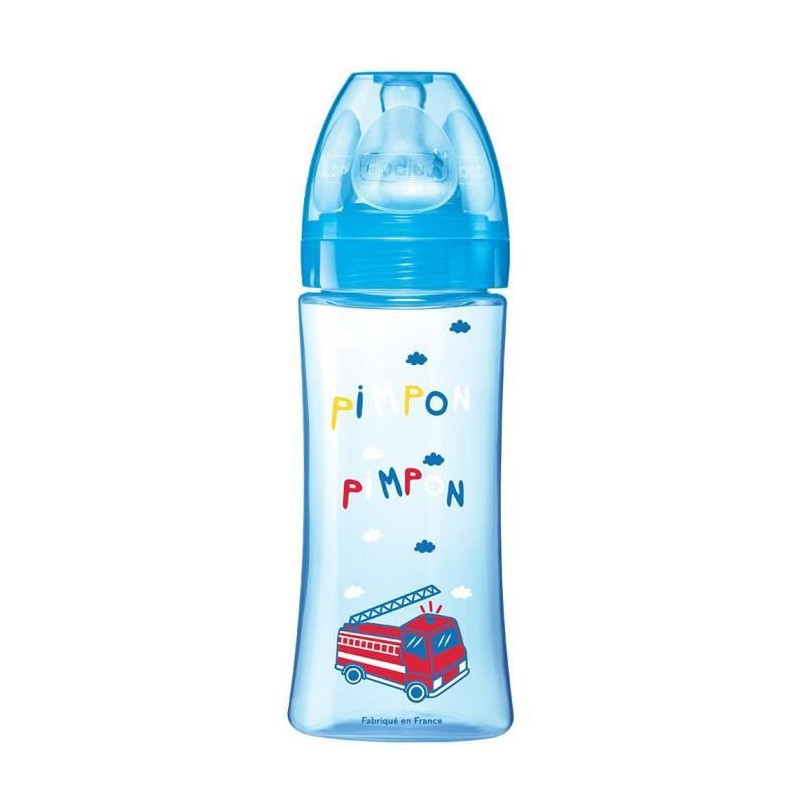 DODIE Initiation Bottle + 330ml BLUE FIREFIGHTER - +6 months - round t