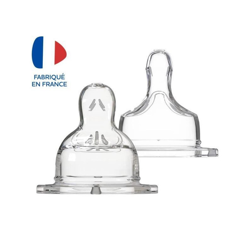 DODIE Wide Neck Flat Teat +6 Months Silicone