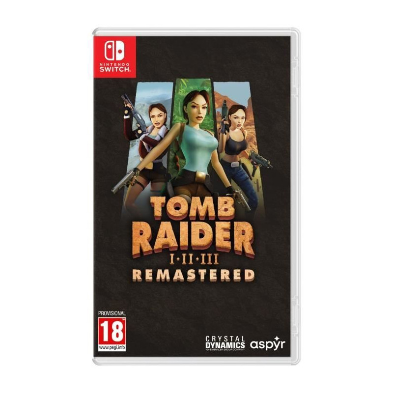 Tomb Raider I-III Remastered Starring Lara Croft - Nintendo Switch Gam