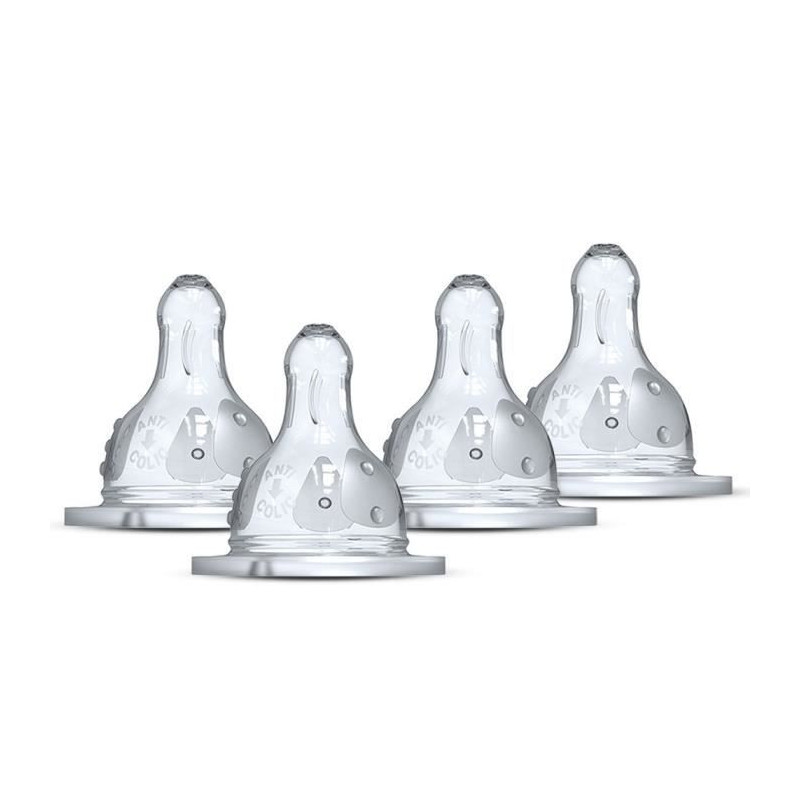 Set of 4 DODIE Initiation round pacifiers - Flow rate 4