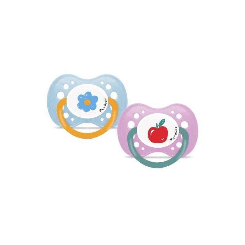 2 Anatomical pacifiers - DODIE - A108 EDL - +18 months - Mathilde Caba