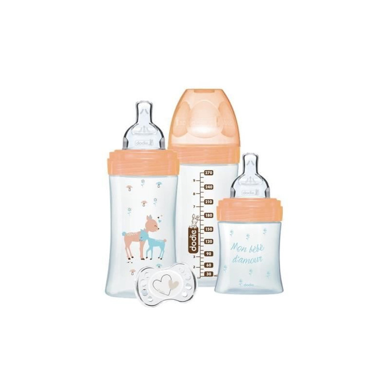 DODIE - Sensation + bottles set - glass (1 bottle 150ml - 2 bottles 27
