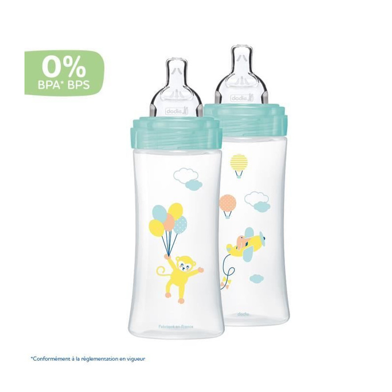 Dodie - Lot of 2 Sensation Bottles + 330ml