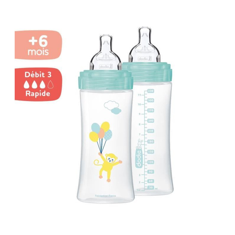 Dodie - Lot of 2 Sensation Bottles + 330ml
