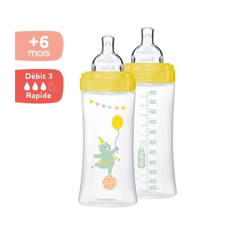 Dodie - Lot of 2 Sensation Bottles + 330ml