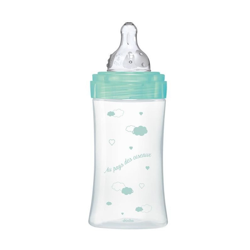 DODIE Anti-colic bottle Initiation + GLASS 3 speeds flow 2 - 270ml - V