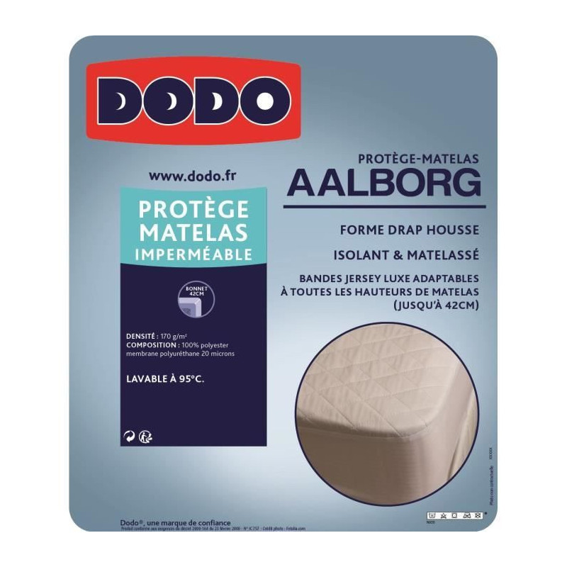 DODO Protege mattress Aalborg - Quilted and waterproof - 180x200 cm