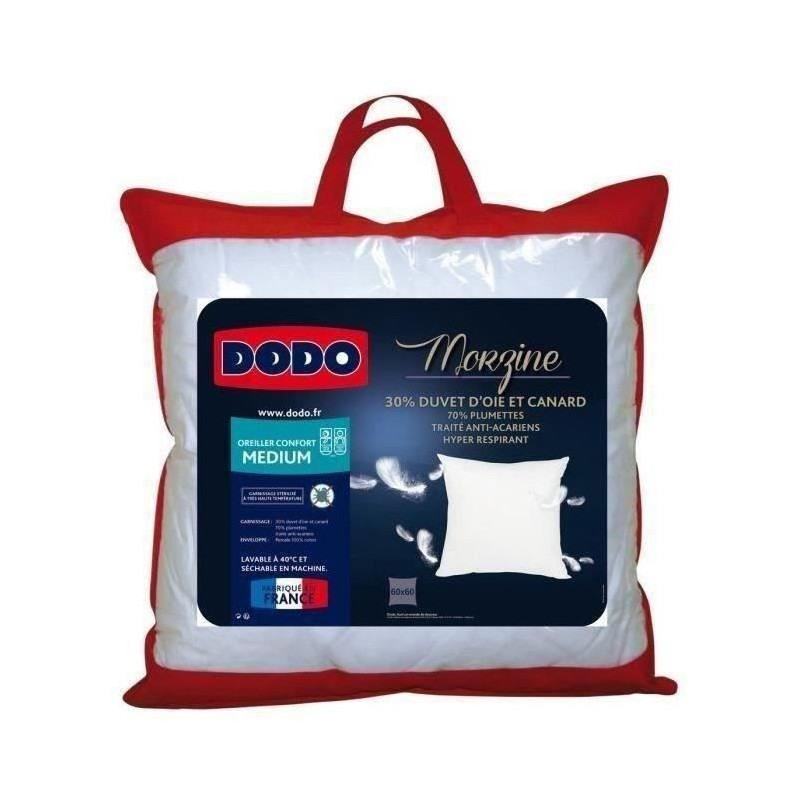 Dodo pillow down goose morzine anti-factories 65x65cm white