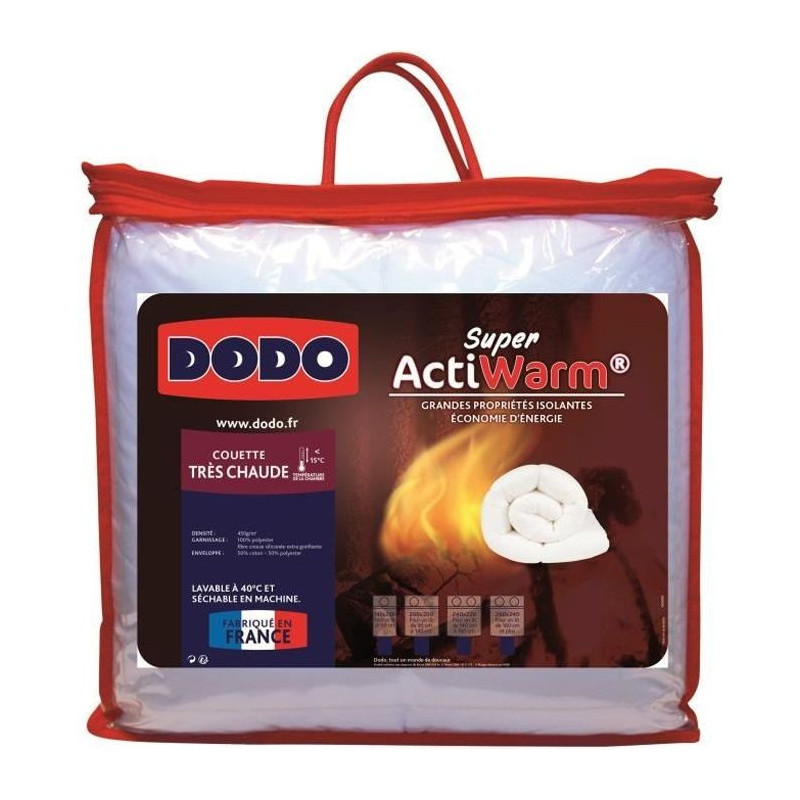 Dodo very hot duvet 450g/m² Super Actiwarm 240x260 cm white