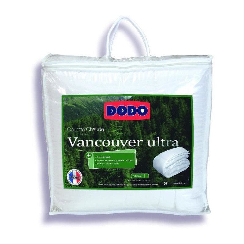 Vancouver Ultra Vancouver duvet - 220 x 240 cm - 300gr/m² - White - D